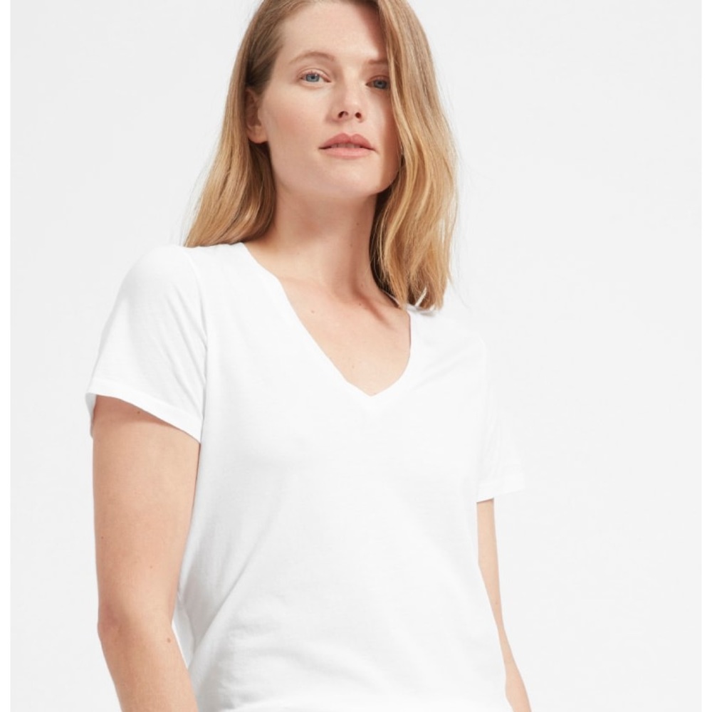 Everlane Cotton V-Neck - Size XS